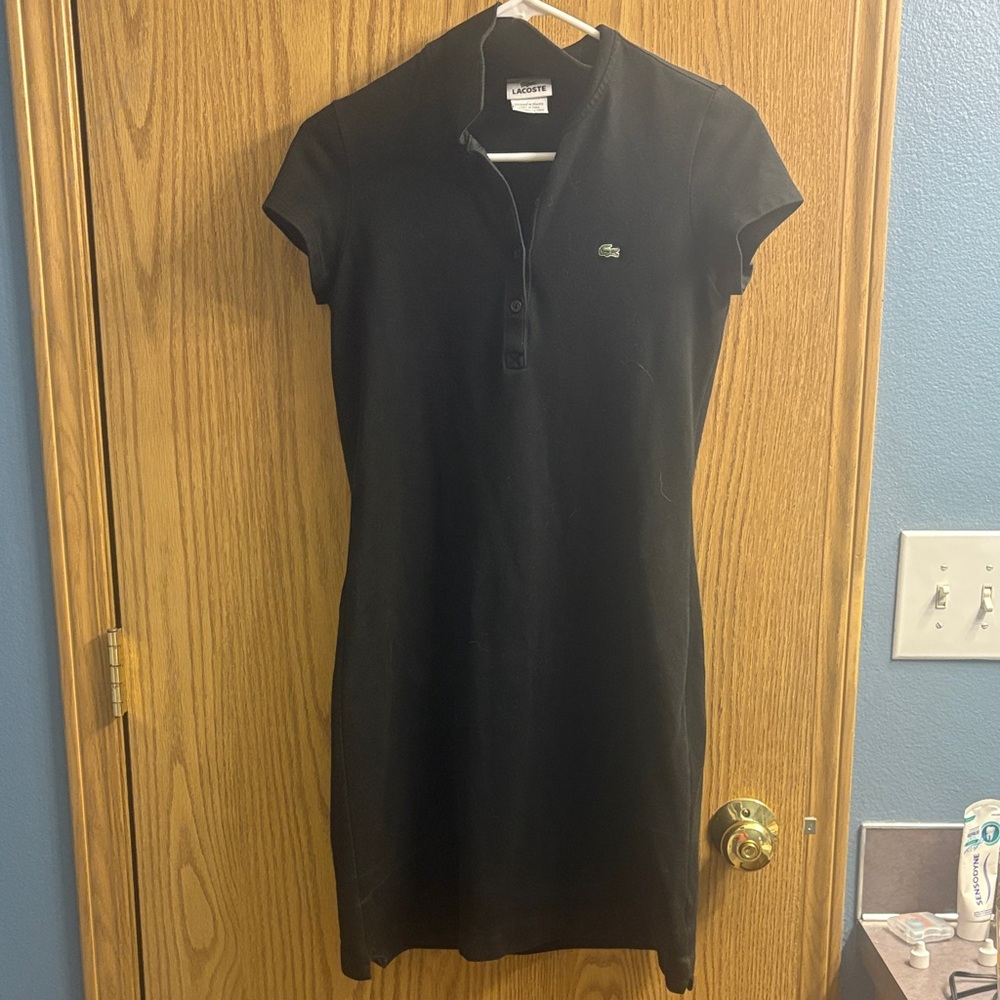 Lacoste Black Polo Dress